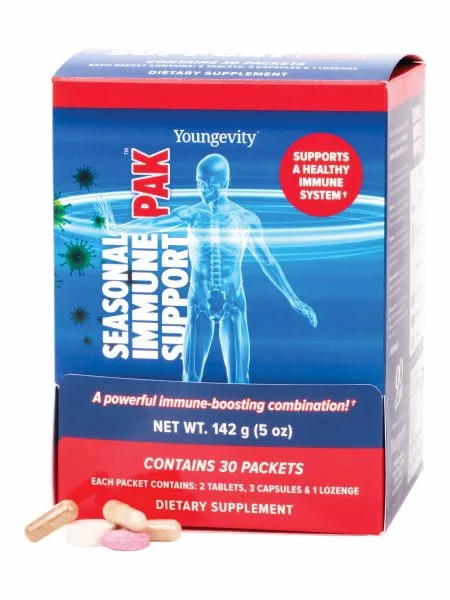 Seasonal Immune Support Pak (30Ct) - Youngevity Health Nutrition supplement product image.