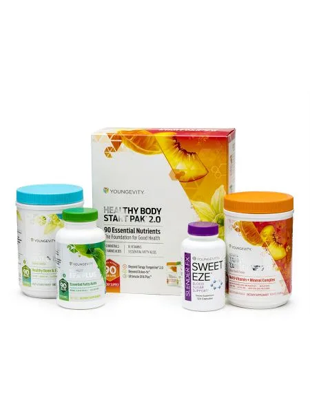 Healthy Body Blood Sugar Pak 2.0 - Youngevity Health Nutrition supplement product image.