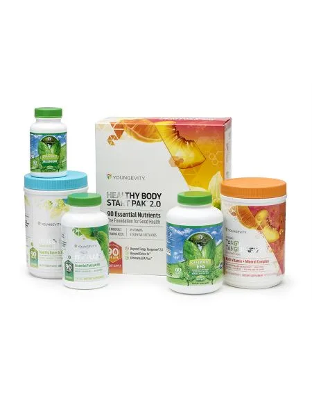 Healthy Body Brain and Heart Pak 2.0 - Youngevity Health Nutrition supplement product image.