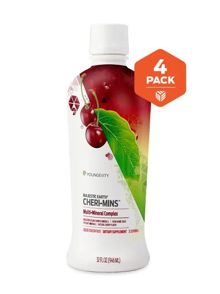 Cheri-Mins - 32 fl oz (4 Pack) - Youngevity Health Nutrition supplement product image.