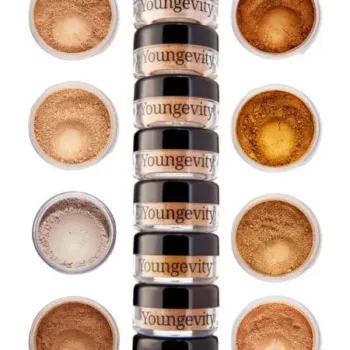 Mineral Makeup Sample Tower - Medium - Youngevity Spa and Beauty supplement product image.