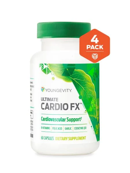 Ultimate Cardio FX - 60 capsules (4 Pack) - Youngevity Health Nutrition supplement product image.