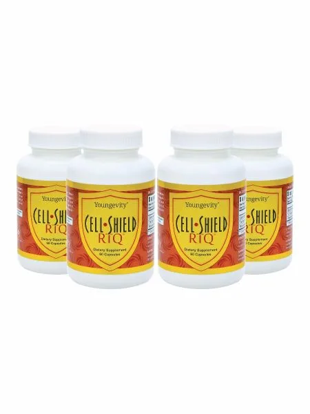 Cell Shield RTQ (4 bottles) - Youngevity Health Nutrition supplement product image.