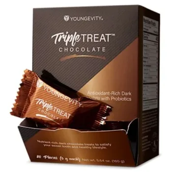 Triple Treat Chocolate - 20 Ct - Youngevity Food and Beverage supplement product image.