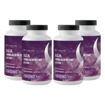 H.G.H. Amino Acid Blend (4 bottles) - Youngevity Health Nutrition supplement product image.