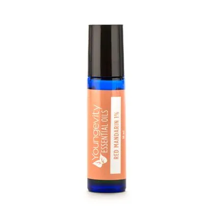 Red Mandarin 1% Roller Bottle - 10ml - Youngevity Essential Oils supplement product image.