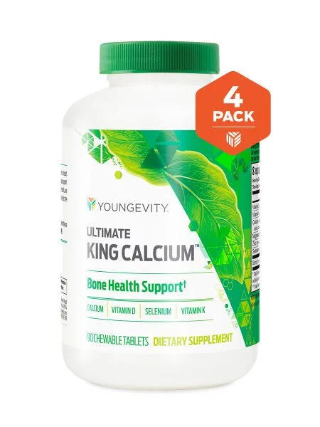 Ultimate King Calcium - 90 chewable tablets (4 Pack) - Youngevity Health Nutrition supplement product image.