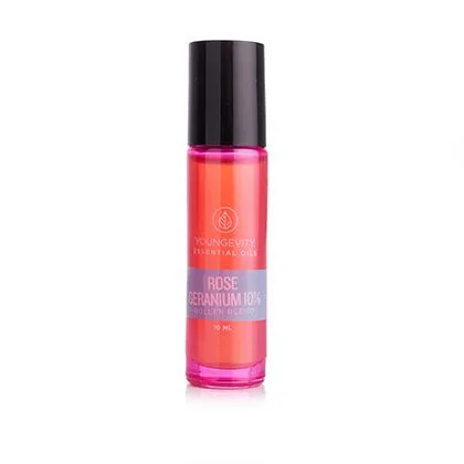 Rose Geranium 10% 10mL Roller Bottle - Youngevity Essential Oils supplement product image.