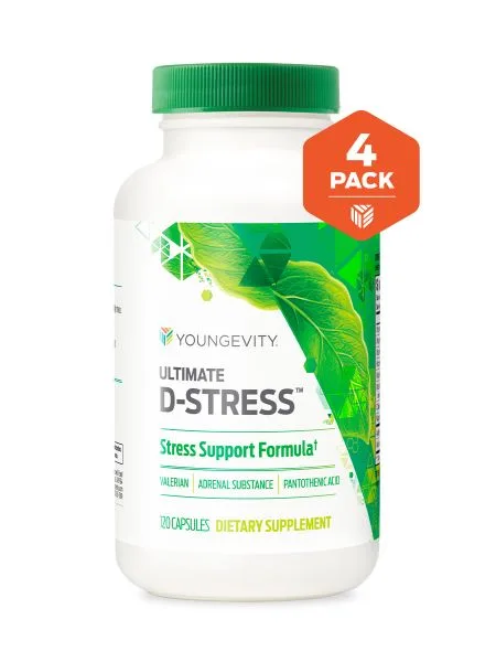 Ultimate D-Stress - 120 Capsules (4 Pack) - Youngevity Health Nutrition supplement product image.