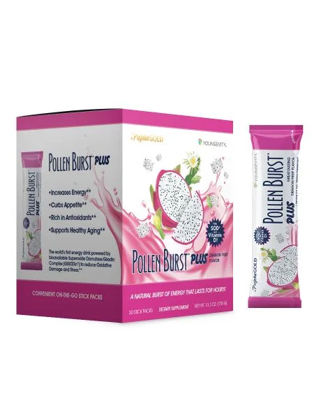 Pollen Burst Energy Drink - Dragon Fruit - Youngevity Health Nutrition supplement product image.