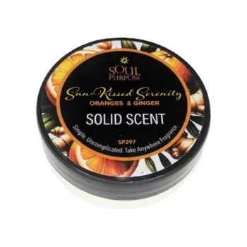 Sun Kissed Serenity Orange & Ginger Solid Scent 0.5 oz - Youngevity Spa and Beauty supplement product image.