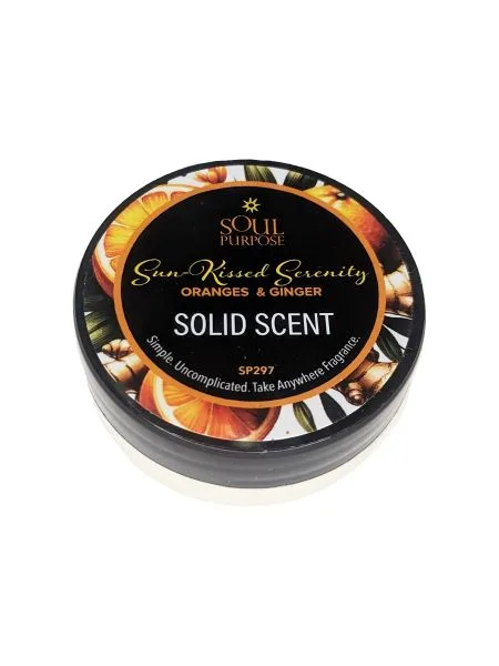 Sun Kissed Serenity Orange & Ginger Solid Scent 0.5 oz - Youngevity Spa and Beauty supplement product image.