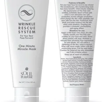 One Minute Miracle Mask: 30 ml tube - Youngevity Spa and Beauty supplement product image.
