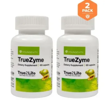 TrueZyme - 60 capsules (2 Pack) - Youngevity Health Nutrition supplement product image.