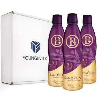 SanoVita-1 box (3 bottles) - Youngevity Food and Beverage supplement product image.
