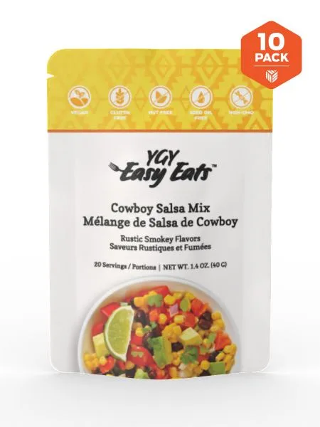 YGY Easy Eats Cowboy Salsa Mix - 10 Pack - Youngevity Food and Beverage supplement product image.