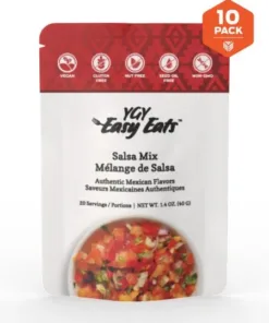 YGY Easy Eats Salsa Mix - 10 Pack - Youngevity Food and Beverage supplement product image.