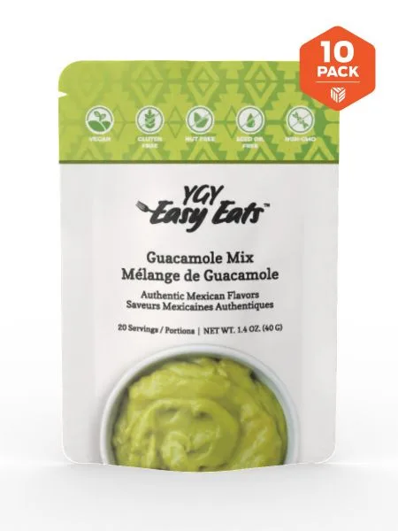 YGY Easy Eats Guacamole Mix - 10 Pack - Youngevity Food and Beverage supplement product image.