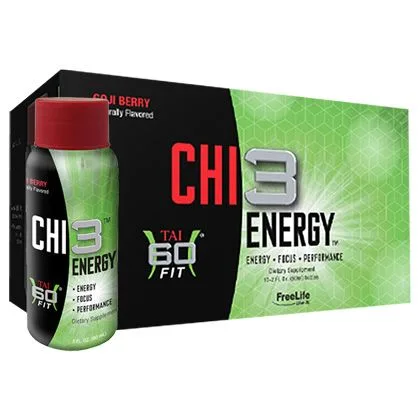 CHI3 Energy - Powered by GoChi - Youngevity Health Nutrition supplement product image.
