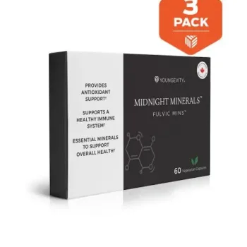 Midnight Minerals Fulvic Mins - 3 pack - Youngevity Health Nutrition supplement product image.