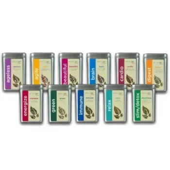 Wellness Tea Tin Collection (11) - Youngevity Home and Family supplement product image.