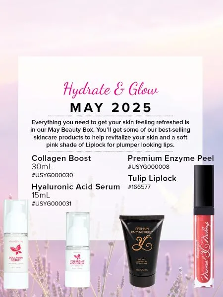 Mineral Makeup of the Month Club - May 2025 - Youngevity Spa and Beauty supplement product image.