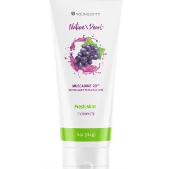 Muscadine 20  Fresh Mint Toothpaste - Youngevity Spa and Beauty supplement product image.