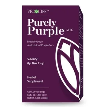 Purely Purple GHG 20 Tea Bags - Youngevity Food and Beverage supplement product image.
