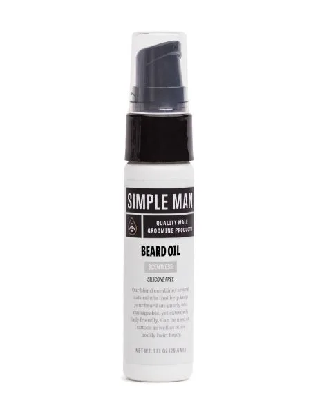 Simple Man Scentless Beard Oil - Youngevity Spa and Beauty supplement product image.