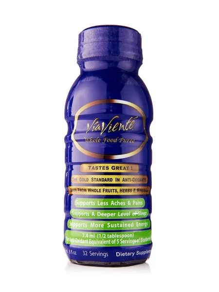ViaViente Whole Food Puree (1-8oz Bottle) - Youngevity Health Nutrition supplement product image.