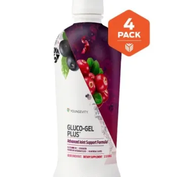Gluco-Gel Plus  - 32 Fl Oz (4 Bottles) - Youngevity Health Nutrition supplement product image.