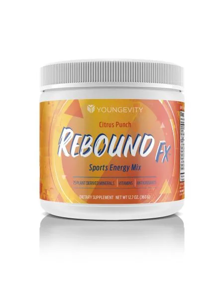 Rebound FX Citrus Punch Sports Energy Drink - Youngevity Health Nutrition supplement product image.