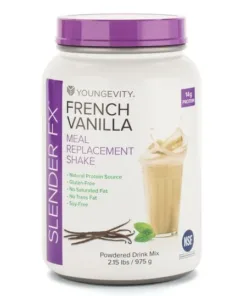 Slender FX Meal Replacement Shake - French Vanilla - Youngevity Health Nutrition supplement product image.