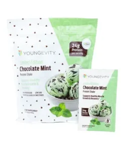 Limited Edition Chocolate Mint Protein Shake - Youngevity Health Nutrition supplement product image.
