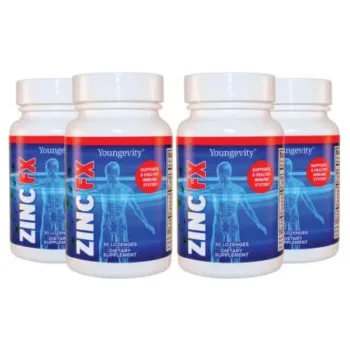 Zinc Fx 30 Lozenges (4 Pack) - Youngevity Health Nutrition supplement product image.