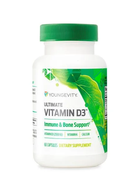 Ultimate Vitamin D3 2500IU Caps - Youngevity Health Nutrition supplement product image.