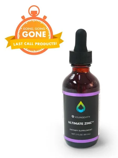 Ultimate Zinc - Youngevity Health Nutrition supplement product image.