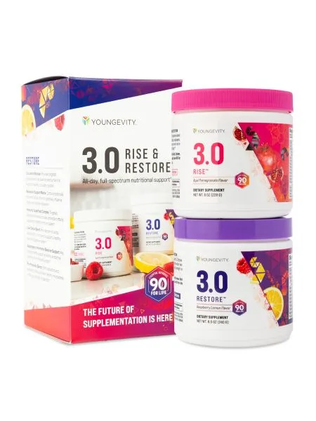 3.0 Rise & Restore - Youngevity Health Nutrition supplement product image.