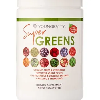 Youngevity Super Greens Canister - Youngevity Health Nutrition supplement product image.