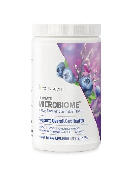 Ultimate Microbiome - Youngevity Health Nutrition supplement product image.