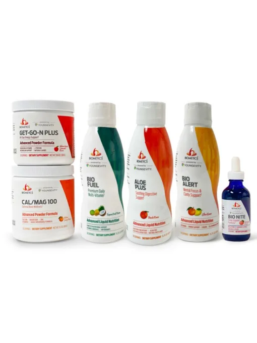 A.M. / P.M. Program products for energy and sleep.