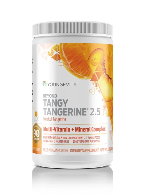 Beyond Tangy Tangerine 2.5 Canister with Nutrient Information||