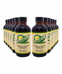 12 pack of Bone and Tissue Support herbal bottles.
