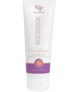 Muscadine 20 Coco Mango Shampoo in an 8 oz tube|