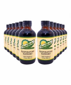 12 Pack of Good Herbs Respiratory Support with 4oz bottles|