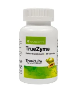 TrueZyme 60 capsules for digestive health.|
