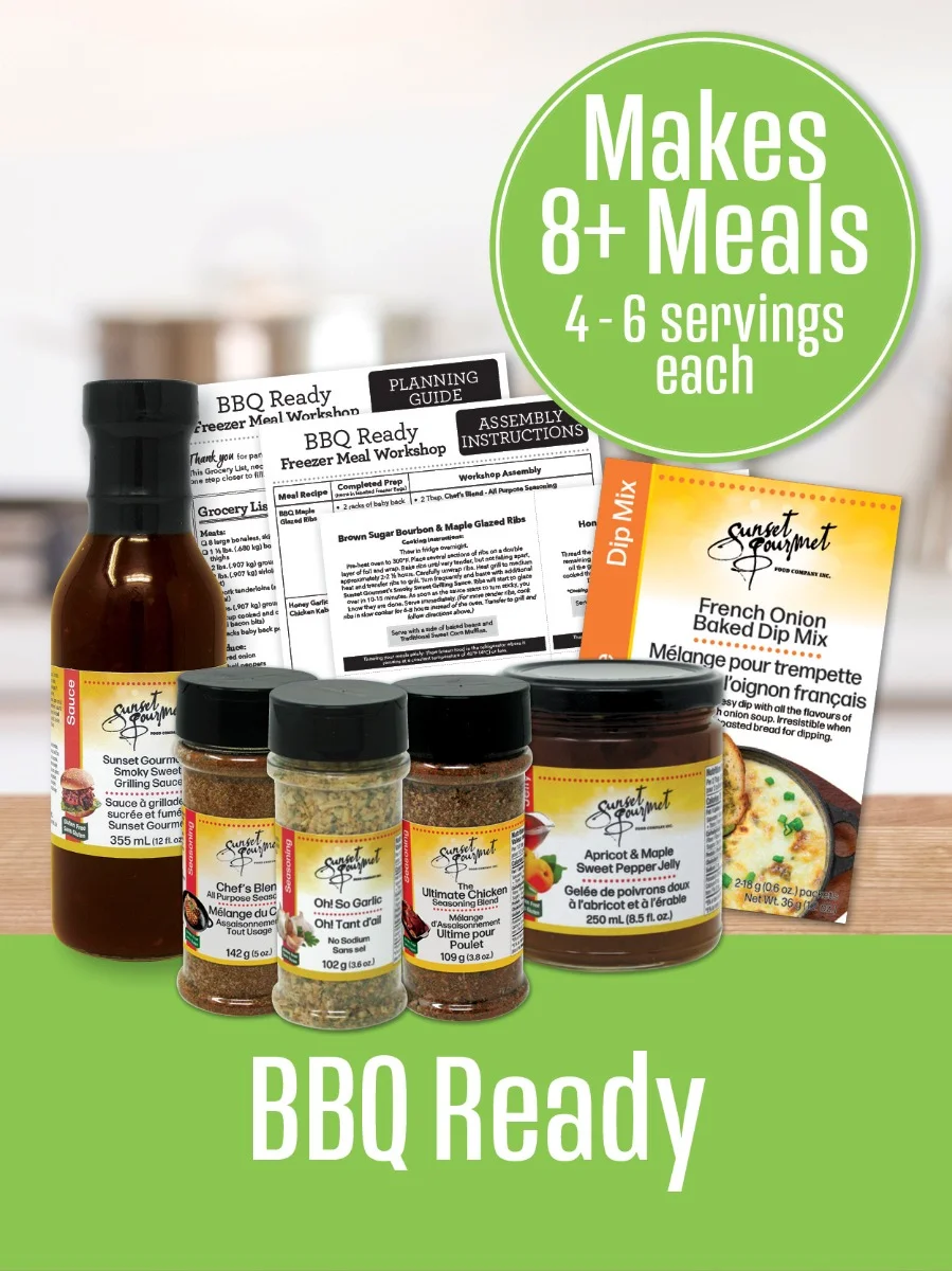 BBQ Ready - Freezer Meal Kit - 8+ meals — Sunset Gourmet Sunset Gourmet
