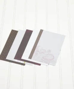 Black Noir Designer Journal/Mounting Cards — Our Memories for Life (OMFL) Photo