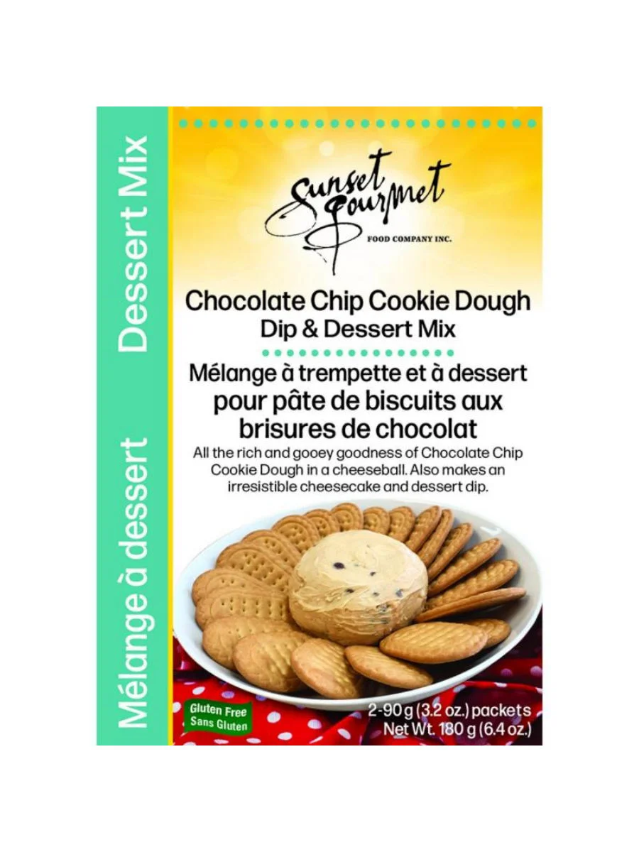 Chocolate Chip Cookie Dough Dip & Dessert Mix — Sunset Gourmet Sunset Gourmet