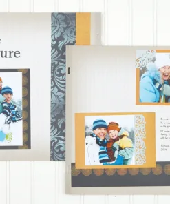 Clean Slate Blue Designer Journal/Mounting Cards — Our Memories for Life (OMFL) Photo